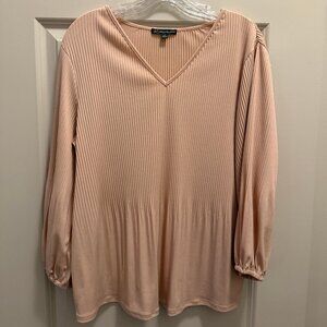 Adrianna Papell Flowy Pleated Blouse - Medium